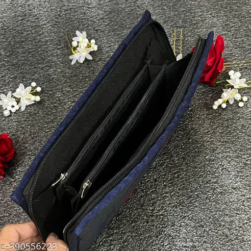 Fashionable Modern Women's Clutch with 5 Compartments